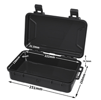 Boîte de sécurité portable en plastique pour appareils électroniques, téléphones portables, batteries externes, DF 1.9L 2L, vente en gros