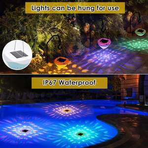 Luces de piscina impermeables por <span class=keywords><strong>la</strong></span> <span class=keywords><strong>noche</strong></span>, luces de piscina solares flotantes para piscina al aire libre, estanque, fuente de bañera de hidromasaje - Product Image 3