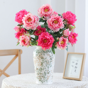Peony <b>Artificial</b> Flowers Silk High Simulation Wedding Home Decor <b>Bouquet</b> - Product Image 2