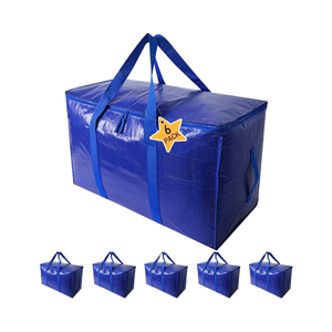Heavy Duty Extra Large <strong>Storage</strong> Tote <strong>Bags</strong> Strong Carrying Handles Space Saving Travel Organizer Zippers Alternative Moving - Product Image 1