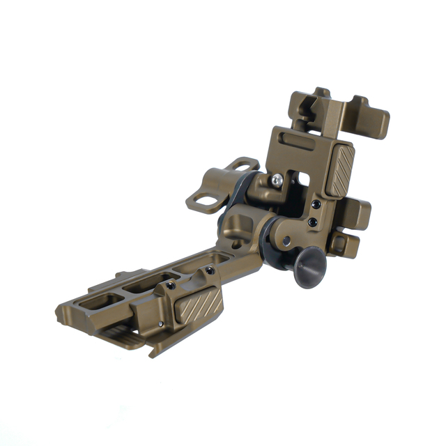 SPECPRECISION ALPHA NVG Mount Helmet Mounted Lightweight Dovetail Interface Flip Design Low Profile Stable Fit System