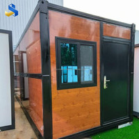 Maison conteneur de bureau/entrepôt préfabriquée moderne à installation rapide, en panneaux sandwich pliables en X