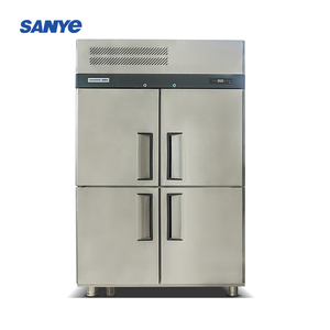 Commerciële Keuken Roestvrijstalen Koelkast <span class=keywords><strong>4</strong></span>-deurs Heavy Duty Rechtop Vrieskasten Gekoelde Opslagapparatuur - Product Image 5