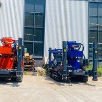 Foreuse mobile sur chenilles BDM-350SM pour puits d'eau profonde de 350 m, équipée d'un système hydraulique avancé