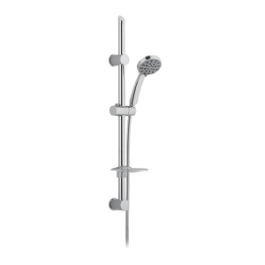Kit de Barra de Ducha Ajustable Olivia en Cromo, Accesorio Premium para su Cuarto de Ducha - Product Image 1