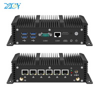 Pare-feu PFsense, routeur logiciel, ordinateur de bureau Core I3 I5 I7, 6 ports LAN Gigabit Ethernet NIC, mini PC industriel sans ventilateur