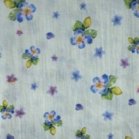 Tissu imprimé numérique en coton 100% écologique de poids moyen, matériau floral tissé durable pour projets de couture DIY, robes