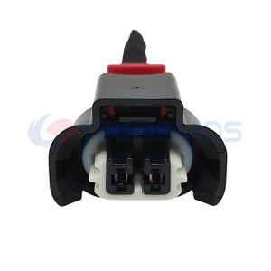 Conector de arnés de cables de seguro blanco claro para coche, carcasa impermeable adecuada para coche, 2 pines hembra, - Product Image 2