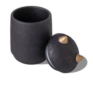 猫デザインセラミックペットの壷生分解性動物の足プリント火葬記念, - Product Image 4