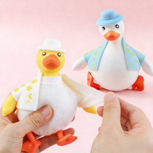Jouets Squishy pour Enfants, Jouets Anti-Stress Animaux, Jouets Amusants à Presser, Jouets Squishy en Forme de Canard Remplis de Farine à Remontée Lente - Product Image 3