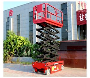 Plate-forme élévatrice à ciseaux à haute portée avec moteur pour les travaux d'installation et de maintenance de plafond intérieur de bâtiment - Product Image 2