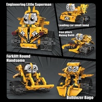 5 en 1 assembler RC APP contrôle Robot codage Robot Kit jouets éducatifs Programmable bloc de construction bricolage tige jouets