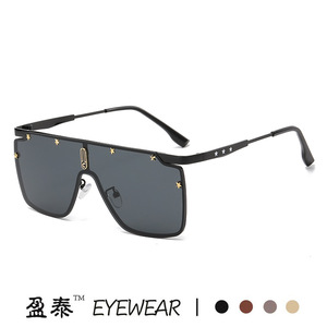 Y2K <b>Star</b> Sunglasses Metal Frame Unisex UV400 Protection Fashion Street Style <b>Glasses</b> - Product Image 1