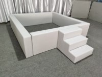 Piscina de Pelotas Redonda Personalizada para Niños, Piscina de Pelotas de Espuma para Bebés, Piscina de Pelotas de Esquina