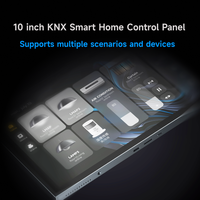Dispositif IoT KNX, interrupteur intelligent pour maison connectée 10 pouces, application Tuya, contrôle à distance, passerelle ZigBee, WiFi 5G, écran tactile électrique, automatisation domestique