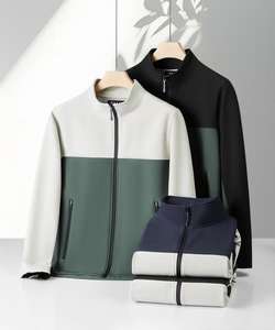 Veste coupe-vent légère à la mode pour hommes manteau en polyester écologique Logo élégant imperméable respirant transfert de chaleur - Product Image 1