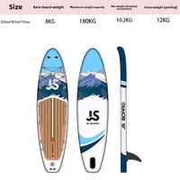 Planche à pagaie gonflable Sup JS-WT en PVC - Pliable - Sports nautiques de plein air