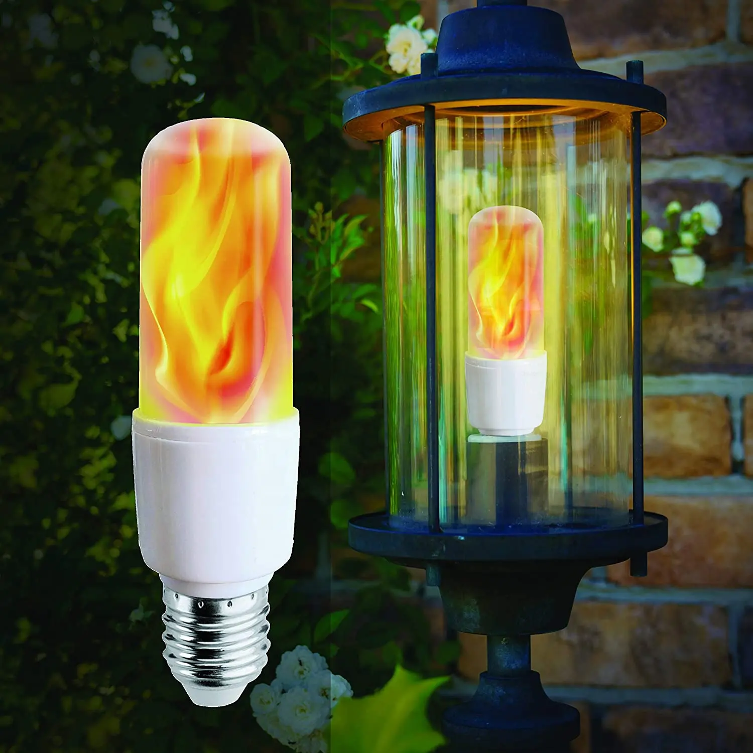 4W Blinking LED Flame Bulb E26 LED Bulb with Gravity Sensor Home Hotel Bar Party Decoration Flame Night Light Bulb
