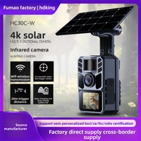 Caméra de chasse solaire 4K CMOS à moule privé d'usine, vision nocturne SD, suivi de la faune, Wi-Fi haute définition