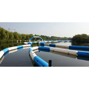 Pista de Carreras Acuática Inflable de Alta Capacidad para Go-Karts |   Circuito Flotante de Tamaño Personalizado para Lagos, Resorts y Parques Acuáticos - Product Image 1