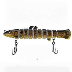 Ensemble de leurres de pêche multi-articulés Bionic Loach pour la pêche en eau douce, pour le bar, la tête de serpent et les poissons carnivores, appât artificiel universel - Product Image 1