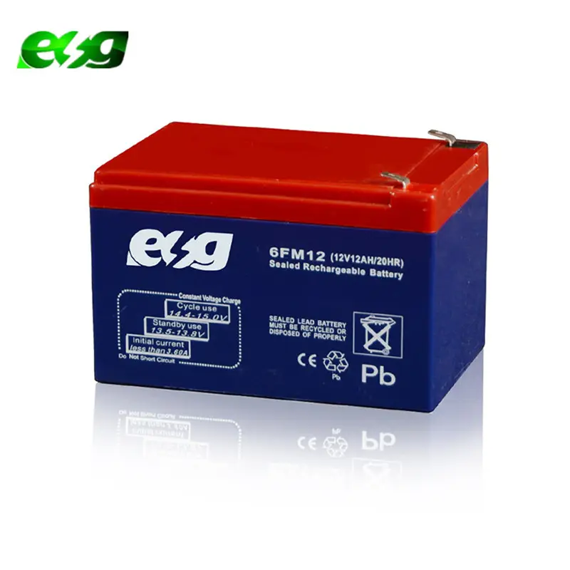 ESG High Quality Free Maintenance Type Portable batteries electric bike 12v 14ah 6-DZM-14 Battery