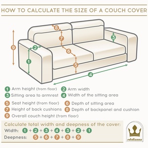 Wholesale Custom 100% Pure Linen Couch <b>Sofa</b> Armchair Cover Embroidered <b>Slipcover</b> Classic Style for Living Room Four Season - Product Image 6