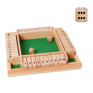 Juego <span class=keywords><strong>de</strong></span> Dados <span class=keywords><strong>de</strong></span> Madera Shut the Box, Juego <span class=keywords><strong>de</strong></span> Mesa <span class=keywords><strong>de</strong></span> Números para 4 Jugadores con Números Coloridos, Juguete Educativo Temprano <span class=keywords><strong>de</strong></span> Matemáticas para Niños Pequeños - Product Image 2