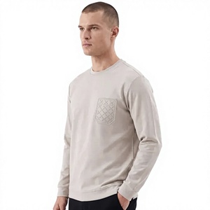 บริการ OEM เสื้อสเวตเชิ้ตแบบสวมหัว คอโอ ทรงปกติ ผ้าฝ้ายฟลีซบุซับใน น้ำหนักเบา ระบายอากาศได้ดี สีพื้นเรียบ สำหรับฤดูหนาว - Product Image 1