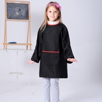 Bavoirs à manches longues imperméables pour bébé, bavoirs d'alimentation, tabliers de dessin et de peinture pour enfants, tablier en polyester pour bébé avec poche