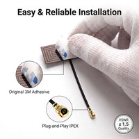 Antena FPC Interna de Doble Banda 2.4G 5.8G WiFi de Alta Ganancia, Conector U.FL MHF1, Adhesivo 3M, Flexible, Integrada para IoT, IPC, PDA
