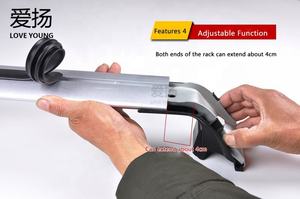 אוניברסלי אירופה סגנון אלומיניום גג שקט צלב בר כבד החובה גגון עבור SUV רכב מתלה מטען - Product Image 5