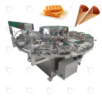 Machine à gaufres industrielles pour cornets de crème glacée, mini petite machine à gaufres fines, biscuits, cornets de crème glacée
