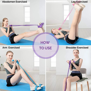Ensemble <span class=keywords><strong>de</strong></span> bandes <span class=keywords><strong>de</strong></span> résistance pour gym, pédale, poitrine et corde <span class=keywords><strong>de</strong></span> traction pour entraînement et exercice - Product Image 6