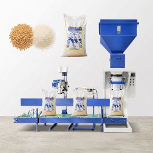 Machine d'emballage facile à utiliser pour 5kg, 20kg, 25kg, 50kg de haricots, riz, blé, noix, aliments pour animaux de compagnie, granulés de plastique et maïs - Product Image 1