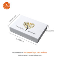 Carte d'invitation de mariage personnalisée de couleur or, boîte-cadeau magnétique de luxe avec ruban, Design créatif