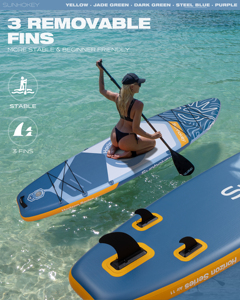 OEM Inflatable Stand up Paddle Board Surfing Sup for Women Easy Carry All Water Rivers Lakes Waterplay Surfboard SH08/3 Inflatab - Product Image 4