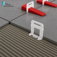 Système de nivellement de carreaux grand format : clips et cales robustes anti-décalage pour l'installation de carreaux de sol en porcelaine