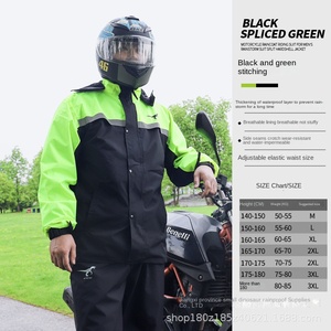 Combinaison de <span class=keywords><strong>moto</strong></span> coupe-vent épaissie et imperméable pour hommes, imperméable de chevalier pour le camping à l'épreuve de la pluie - Product Image 3