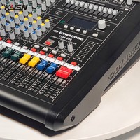 Console de mixage audio professionnelle numérique LOGO CMS-600 8 canaux, console de mixage sonore pour karaoké