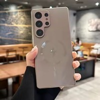 Étuis de téléphone portables de style professionnel à la mode en gros pour Samsung S23 Ultra S24 S25 Ultra, étui de téléphone en matériau PC, coque souple