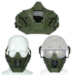 Masque de protection rigide et durable Kango <span class=keywords><strong>pour</strong></span> activités tactiques en extérieur, protection demi-visage résistante aux chocs - Product Image 4