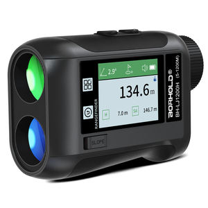 Télémètre laser de golf professionnel d'extérieur avec écran latéral vocal, 5-1500M, écran couleur tactile, batterie au lithium, noir/blanc - Product Image 2