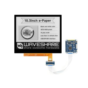 Waveshare 10.3-дюймовый E-Ink дисплей G-версии с драйвером IT8951 HAT (B), 1872x1404, черно-белый, оптическое склеивание, закаленное стекло, 2 16 - Product Image 1