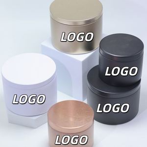 2oz 4oz 6oz 8oz 10oz 16oz Tin Cans for Candles with Lid Factory Custom Logo Tin <b>Box</b> Matte Black Containers <b>Metal</b> Candle Tins - Product Image 1