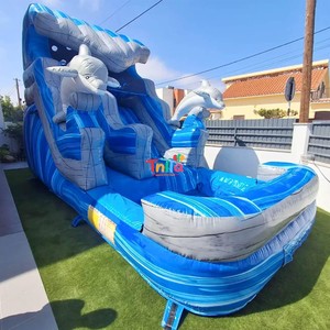 Tobogán Inflable de Grado Comercial, Parque Infantil al Aire Libre para Niños, Grandes Toboganes de Agua, Castillos Inflables, Tobogán Acuático - Product Image 4