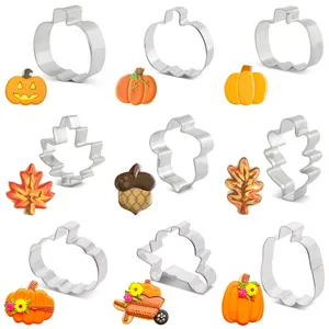 Thanksgiving Aço Inoxidável Big Cookie Cutters Cookie Mold Fabricantes
