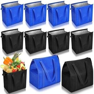 กระเป๋าส่งอาหารกันน้ำรักษ์โลกแบบมีฉนวน กระเป๋าเก็บความเย็นสำหรับใส่ของชำแบบกำหนดเองพร้อมโลโก้ - Product Image 4