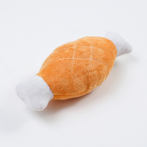 Toptan Peluş Tavuk Bacağı Köpek Sesli Oyuncak Yumuşak Kumaş İnteraktif Sesli Oyuncak Küçük ve Orta Boy Köpekler İçin - Product Image 6