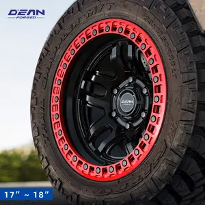 DEAN FL001 forged Custom wheels 17 to18 inch 6061-T6 off-road wheel beadlock ring 17x9 6x139.7 5x130 5x150 5x127 Wrangler modift